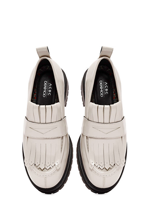 Derimod Bordo Kadın Deri Loafer 24WFD435522 - Görsel 8