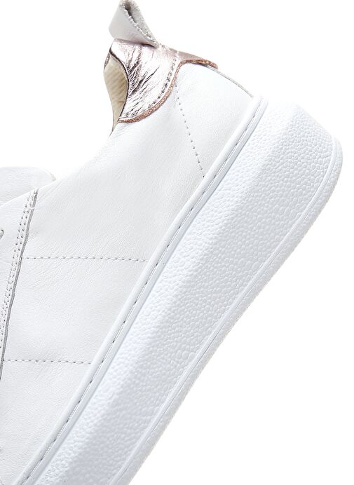 Derimod Derimod Kadın Beyaz Bağcıklı Deri Sneaker 25SFD370118 | Boyner Beyaz - 8. görsel