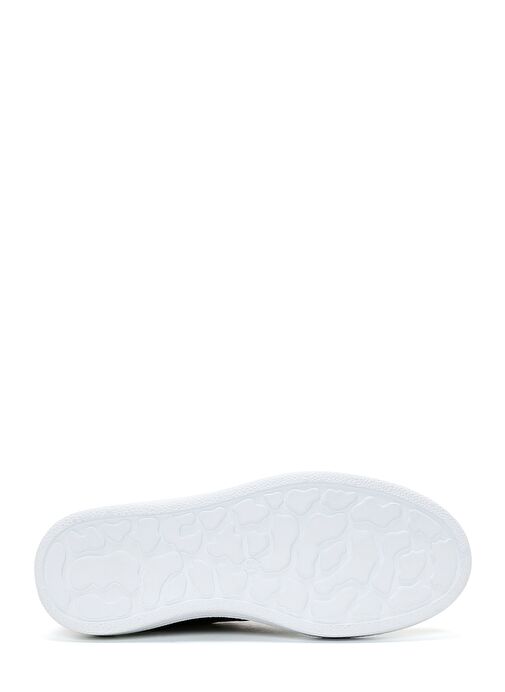 Kadın Siyah Bağcıklı Deri Sneaker 25SFD370118 - Görsel 5