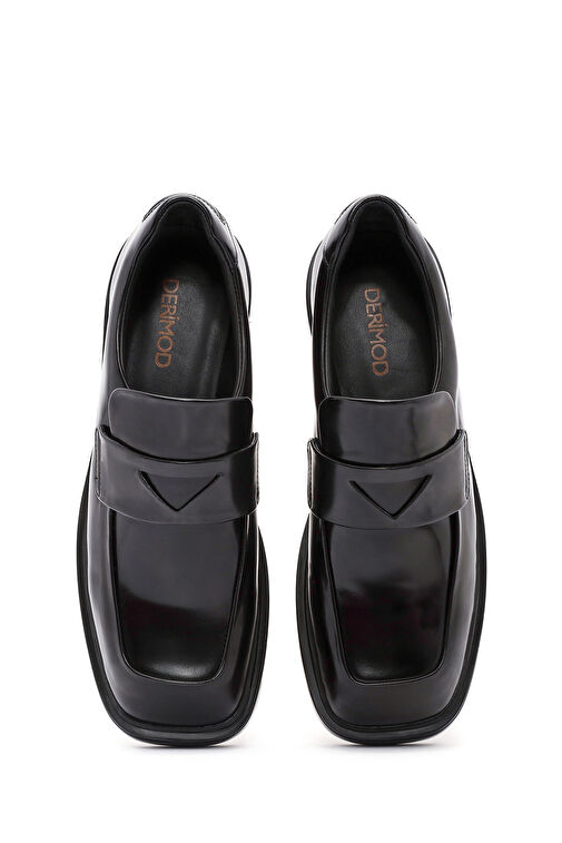 Derimod Siyah Kadın Deri Loafer 24WFD141922 - Görsel 8