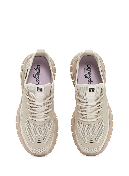 Derimod Zero Erkek Bej Bağcıklı Kumaş Sneaker 25SFD69156F - Görsel 8