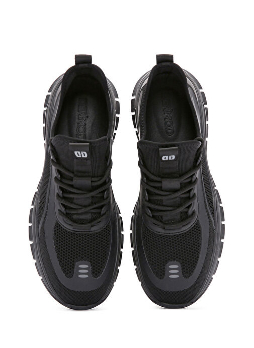 Derimod Zero Erkek Siyah Bağcıklı Kumaş Sneaker 25SFD69156F - Görsel 9