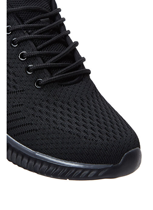 Derimod Zero Erkek Siyah Bağcıklı Kalın Tabanlı Sneaker 25SFD69166F - Görsel 9