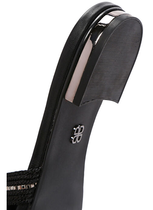 Kadın Siyah Taşlı Terlik 25SFD440114 - Görsel 9