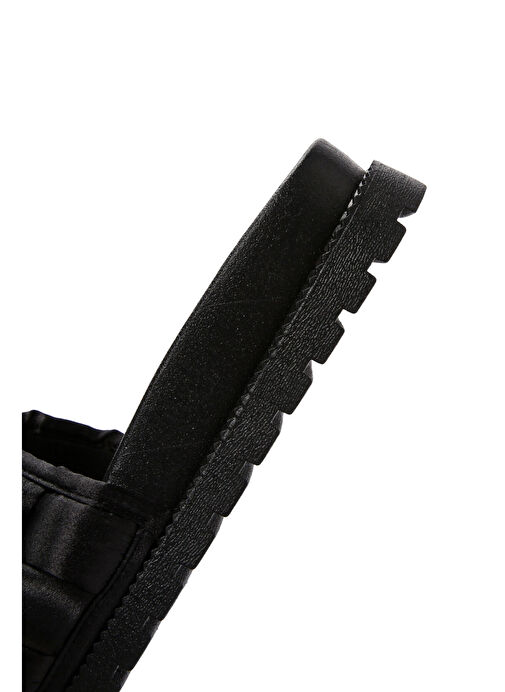 Kadın Siyah Örgü Detaylı Terlik 25SFE4902PV - Görsel 9