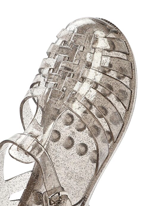 Kadın Siyah Bilekten Bantlı Jelly Sandalet 25SFE4907PV - Görsel 9