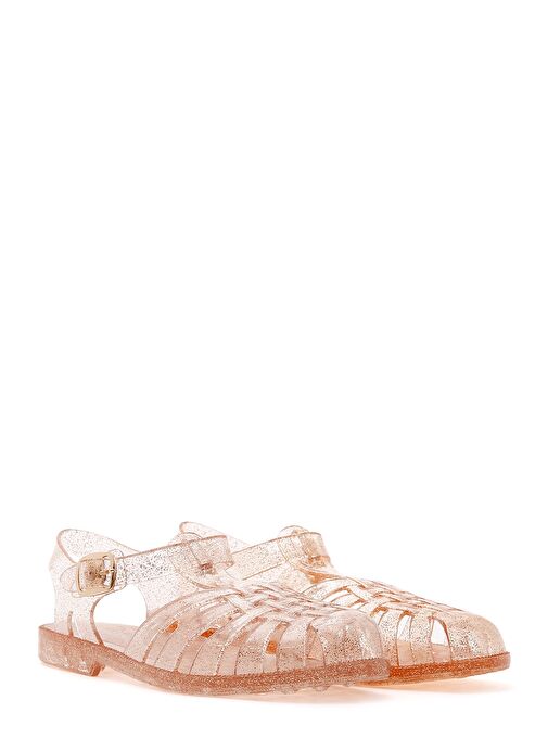 Kadın Altın Bilekten Bantlı Jelly Sandalet 25SFE4907PV - Görsel 4