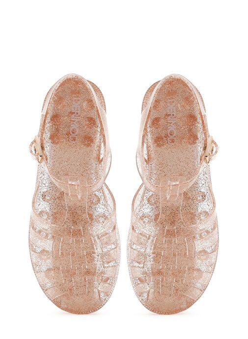 Kadın Altın Bilekten Bantlı Jelly Sandalet 25SFE4907PV - Görsel 7