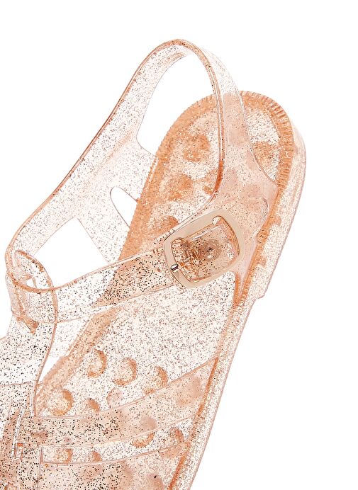 Kadın Altın Bilekten Bantlı Jelly Sandalet 25SFE4907PV - Görsel 9