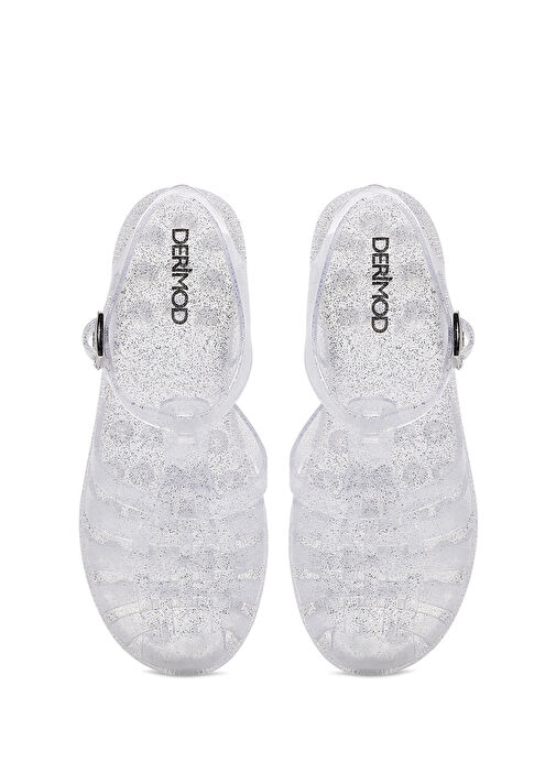 Kadın Şeffaf Bilekten Bantlı Jelly Sandalet 25SFE4907PV - Görsel 6