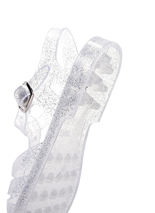 Kadın Şeffaf Bilekten Bantlı Jelly Sandalet 25SFE4907PV - Görsel 7