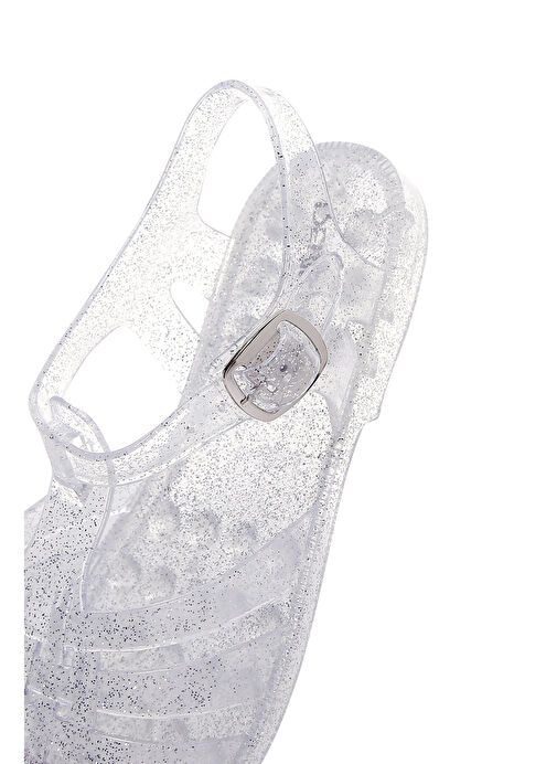 Kadın Şeffaf Bilekten Bantlı Jelly Sandalet 25SFE4907PV - Görsel 8