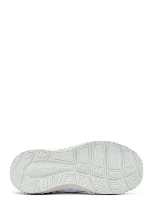 Kadın Beyaz Bağcıklı Kalın Tabanlı Sneaker 25SFE49626F - Görsel 5