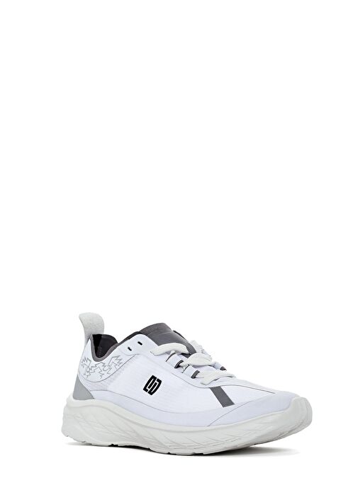 Kadın Beyaz Bağcıklı Kalın Tabanlı Sneaker 25SFE49626F - Görsel 7