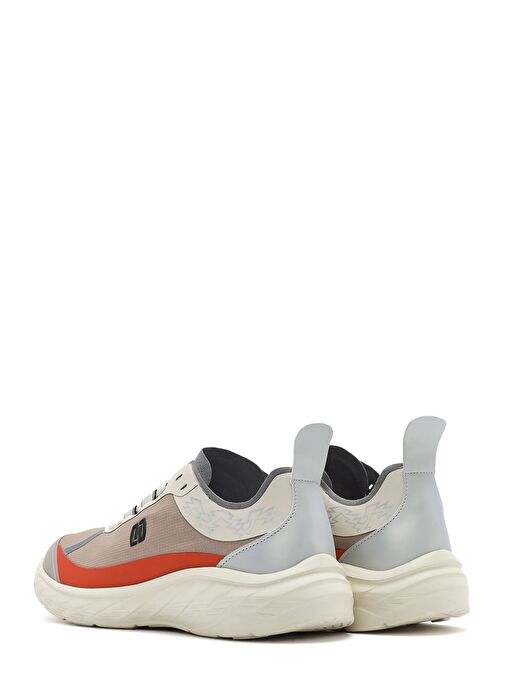Kadın Bej Bağcıklı Kalın Tabanlı Sneaker 25SFE49626F - Görsel 6