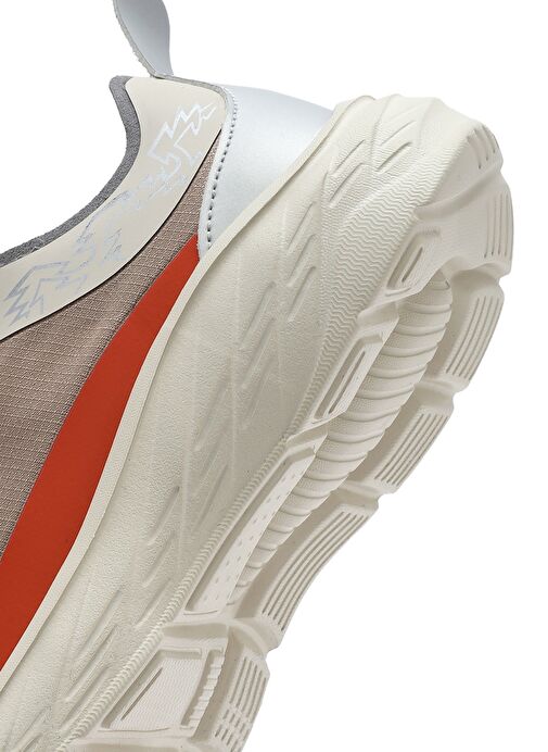 Kadın Bej Bağcıklı Kalın Tabanlı Sneaker 25SFE49626F - Görsel 9
