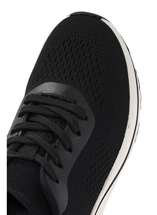Derimod Zero Kadın Siyah Bağcıklı Kalın Tabanlı Sneaker 25SFE49556F - Görsel 9