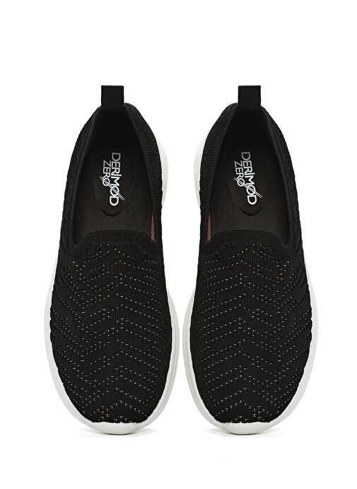 Derimod Zero Kadın Siyah Kalın Tabanlı Sneaker 25SFE49546F - Görsel 7
