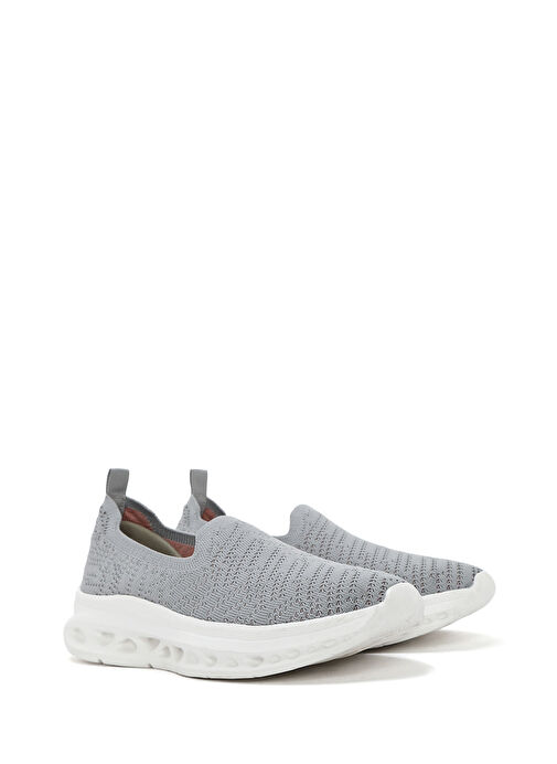 Derimod Zero Kadın Gri Kalın Tabanlı Sneaker 25SFE49546F - Görsel 4