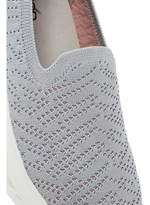 Derimod Zero Kadın Gri Kalın Tabanlı Sneaker 25SFE49546F - Görsel 9
