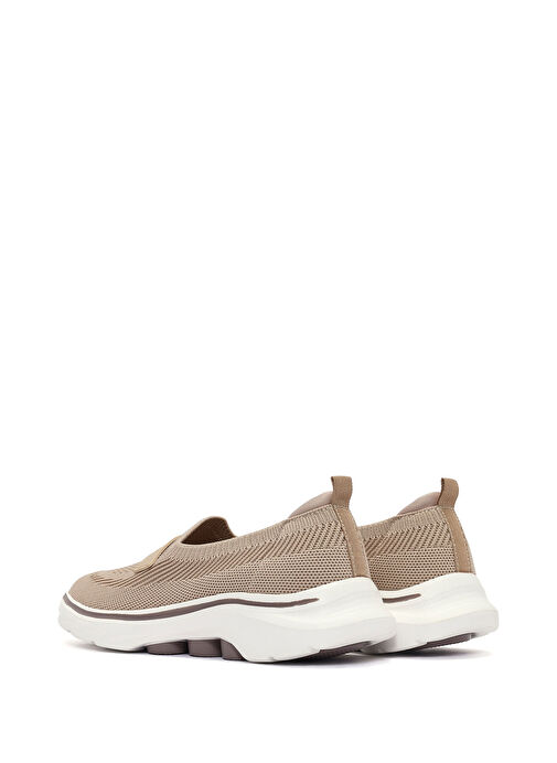 Derimod Zero Kadın Bej Kumaş Kalın Tabanlı Sneaker 25SFE49516F - Görsel 6