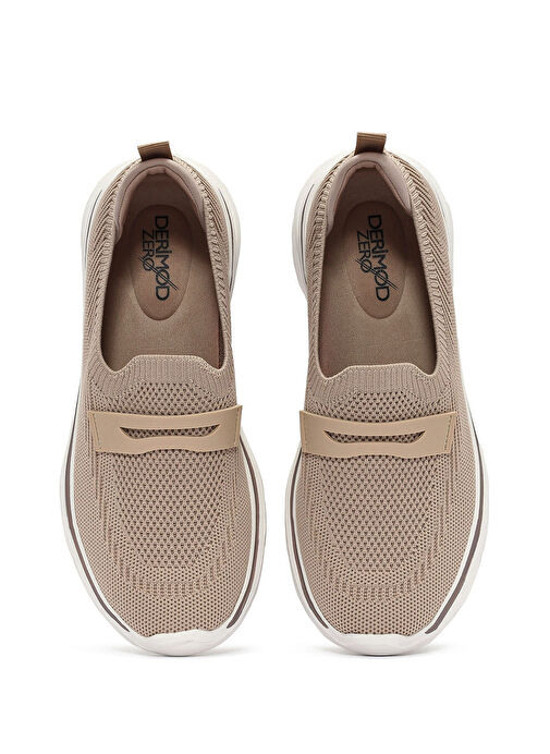 Derimod Zero Kadın Bej Kumaş Kalın Tabanlı Sneaker 25SFE49516F - Görsel 8