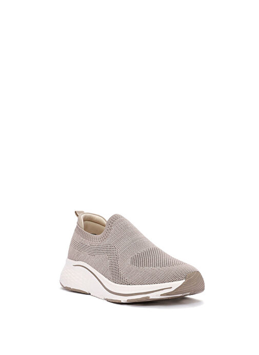 Derimod Zero Kadın Bej Kalın Tabanlı Kumaş Sneaker 25SFE49536F - Görsel 7