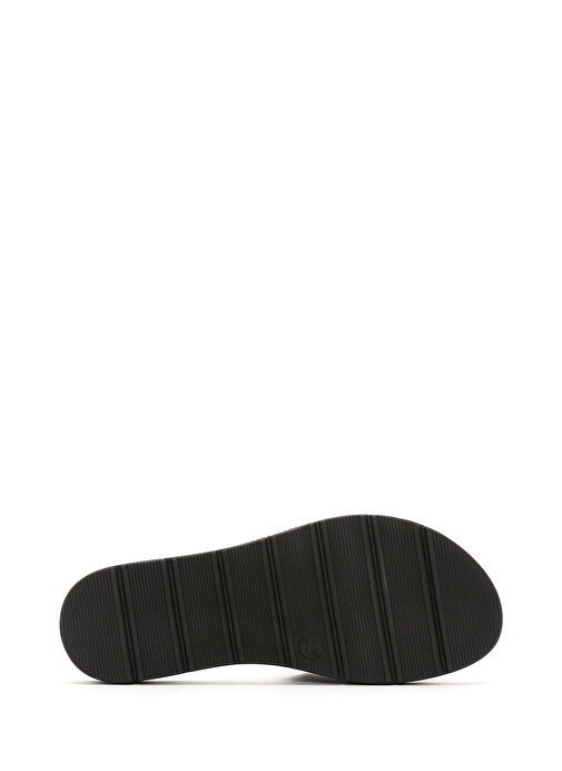 Kadın Siyah Aksesuarlı Terlik 25SFE460418 - Görsel 5