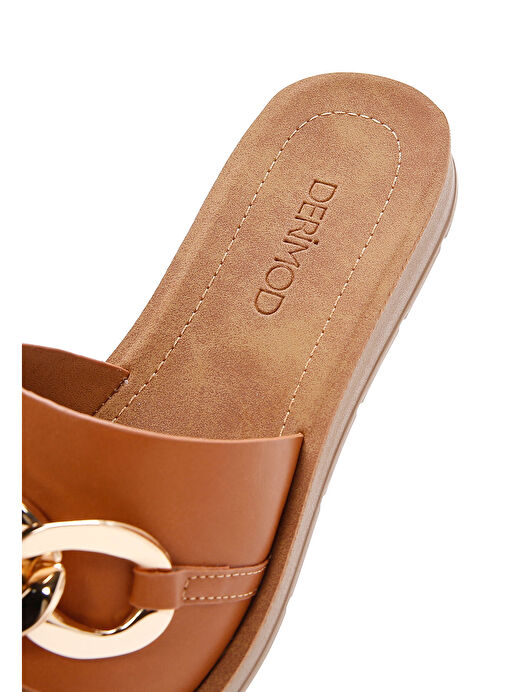 Kadın Taba Aksesuarlı Terlik 25SFE460418 - Görsel 9