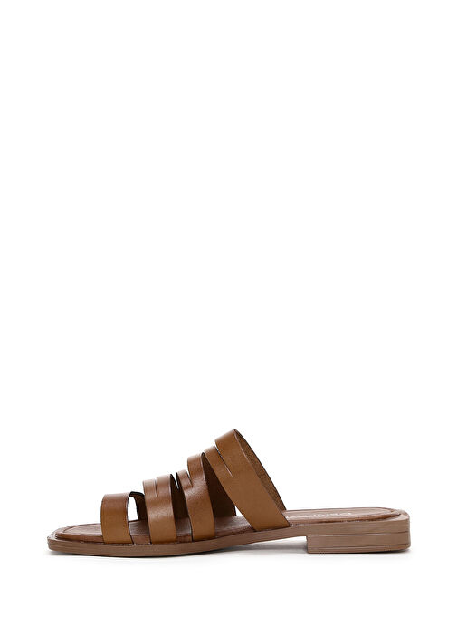 Kadın Taba Parmak Arası Deri Terlik 25SFD330018 - Görsel 3