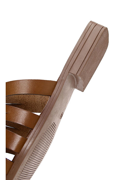 Kadın Taba Parmak Arası Deri Terlik 25SFD330018 - Görsel 8