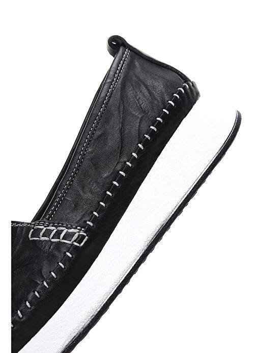 Derimod Derimod Kadın Siyah Kalın Tabanlı Deri Comfort Loafer 25SFD332318 | Boyner Siyah - 8. görsel