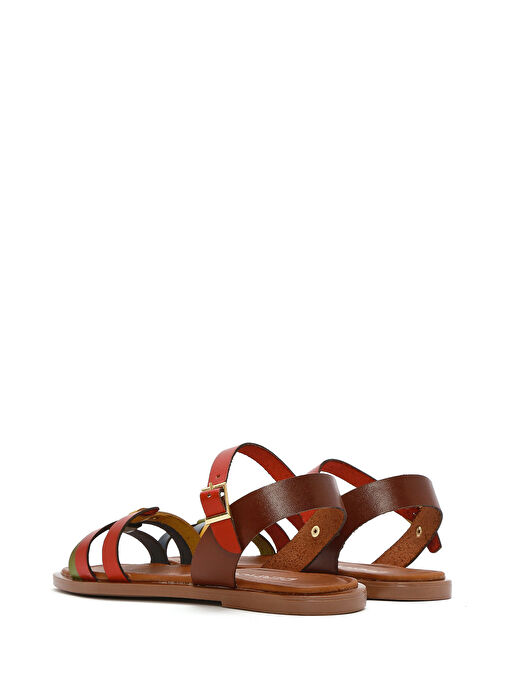 Derimod Derimod Kadın Çok Renkli Deri Bodrum Sandalet 25SFD331918 Sandalet & Terlik | Boyner Renkli - 6. görsel