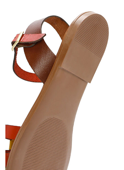 Derimod Derimod Kadın Çok Renkli Deri Bodrum Sandalet 25SFD331918 Sandalet & Terlik | Boyner Renkli - 9. görsel