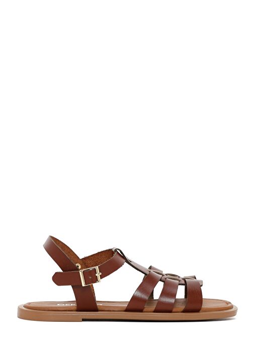 Derimod Derimod Kadın Kahverengi Deri Bodrum Sandalet 25SFD332018 Sandalet & Terlik | Boyner Kahverengi - 2. görsel