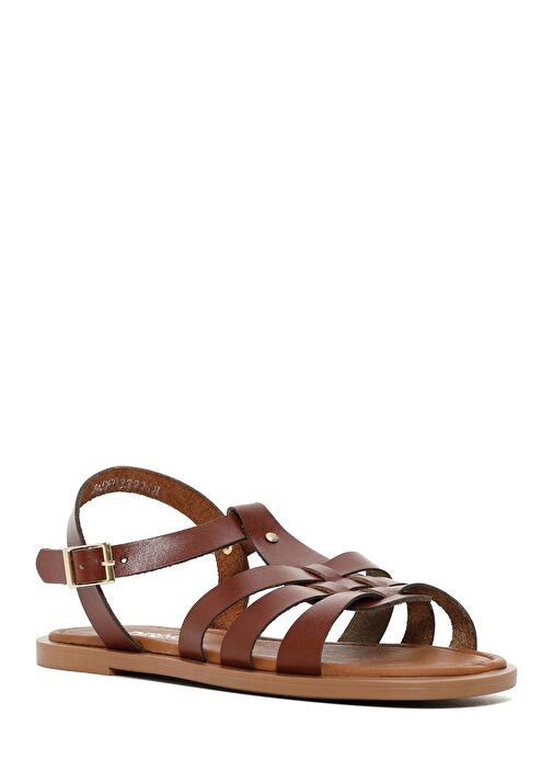 Derimod Derimod Kadın Kahverengi Deri Bodrum Sandalet 25SFD332018 Sandalet & Terlik | Boyner Kahverengi - 7. görsel