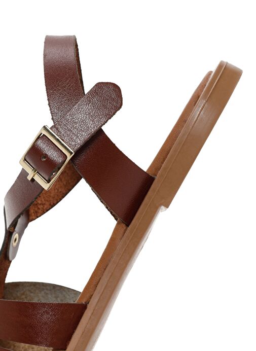 Derimod Derimod Kadın Kahverengi Deri Bodrum Sandalet 25SFD332018 Sandalet & Terlik | Boyner Kahverengi - 9. görsel