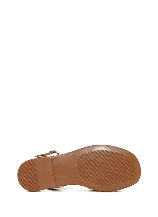 Derimod Derimod Kadın Krem Deri Bodrum Sandalet 25SFD332018 Sandalet & Terlik | Boyner Krem - 5. görsel