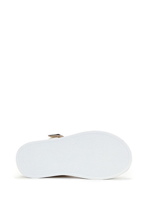 Kadın Bej Bilekten Bantlı Deri Sandalet 25SFD360718 - Görsel 5