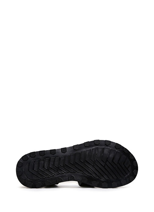 Kadın Siyah Bilekten Bantlı Deri Sandalet 25SFD350118 - Görsel 5