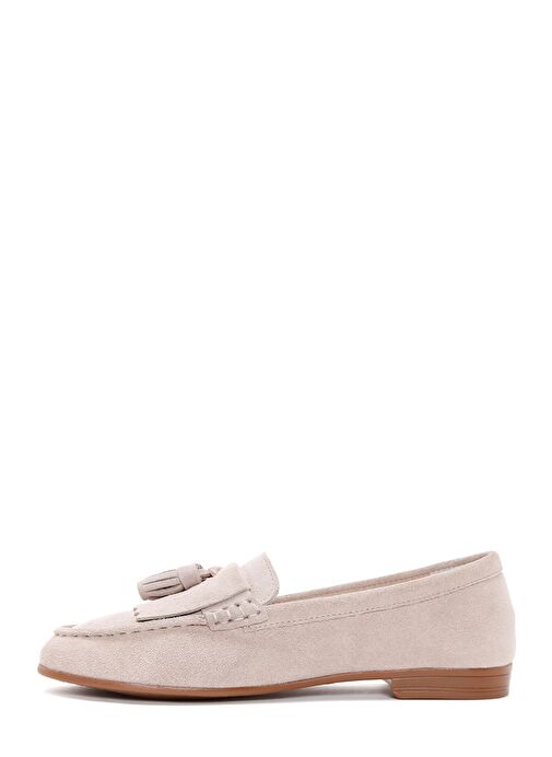 Derimod Derimod Kadın Bej Süet Deri Maskülen Loafer 25SFD350510 | Boyner Bej - 3. görsel