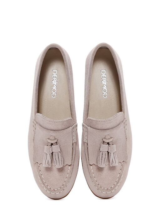 Derimod Derimod Kadın Bej Süet Deri Maskülen Loafer 25SFD350510 | Boyner Bej - 7. görsel