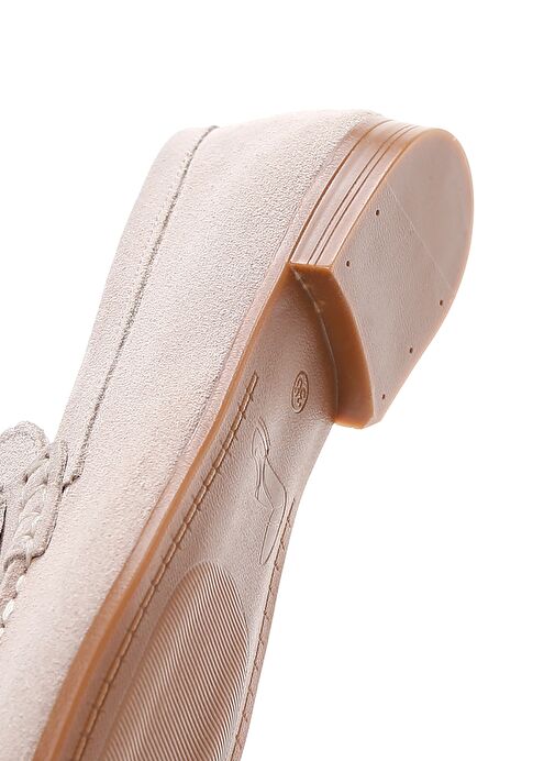 Derimod Derimod Kadın Bej Süet Deri Maskülen Loafer 25SFD350510 | Boyner Bej - 8. görsel