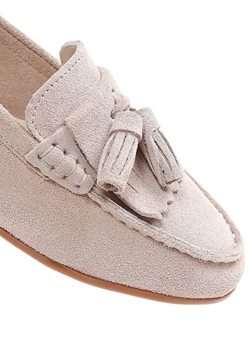 Derimod Derimod Kadın Bej Süet Deri Maskülen Loafer 25SFD350510 | Boyner Bej - 9. görsel