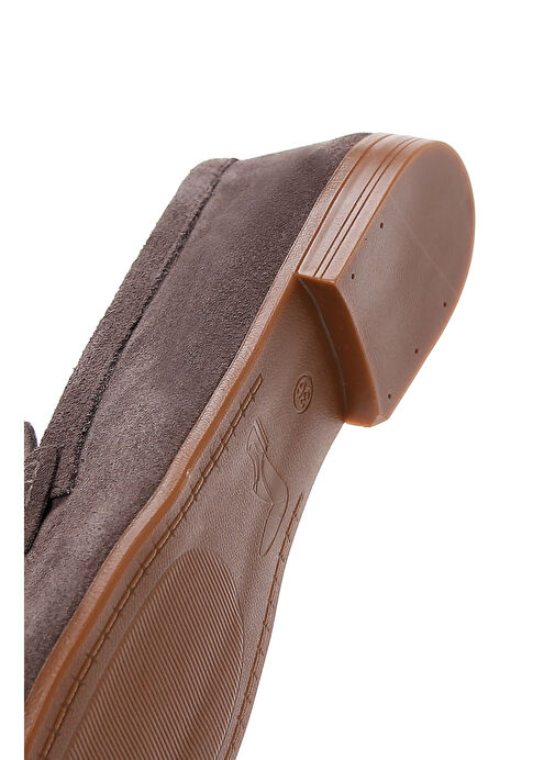 Derimod Derimod Kadın Vizon Süet Deri Maskülen Loafer 25SFD350510 | Boyner Vizon - 8. görsel