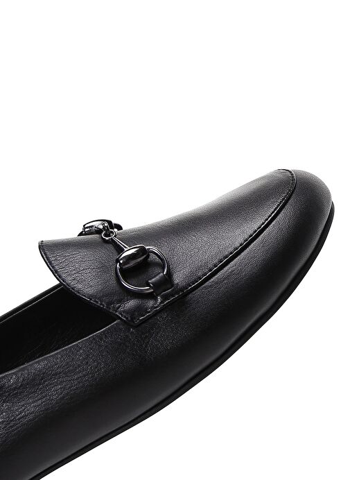 Derimod Derimod Kadın Siyah Deri Maskülen Loafer 25SFD290218 | Boyner Siyah - 8. görsel