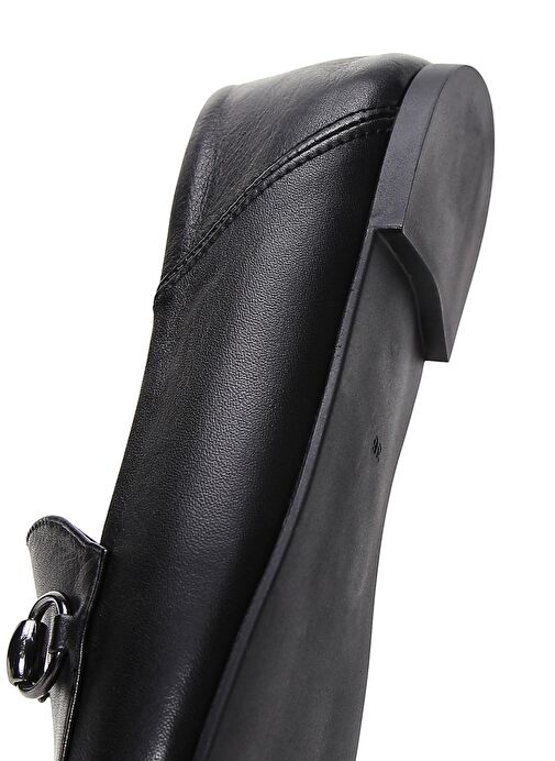 Derimod Derimod Kadın Siyah Deri Maskülen Loafer 25SFD290218 | Boyner Siyah - 9. görsel