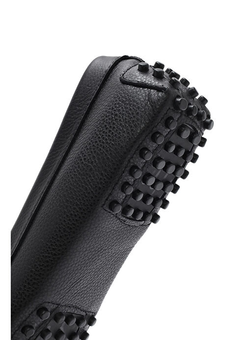 Kadın Siyah Deri Loafer 25SFD2903FT - Görsel 9
