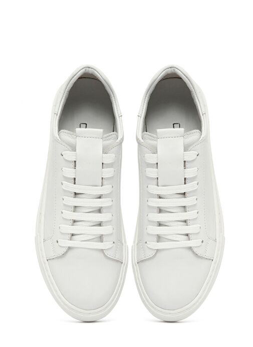 Derimod Derimod Kadın Beyaz Bağcıklı Deri Sneaker 25SFD290518 | Boyner Beyaz - 8. görsel