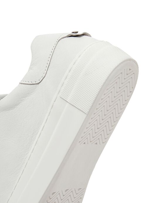 Derimod Derimod Kadın Beyaz Bağcıklı Deri Sneaker 25SFD290518 | Boyner Beyaz - 9. görsel